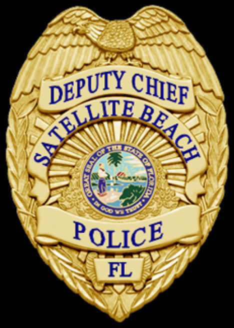 SATELLITE BEACH DEPUTY CHIEF BADGE.